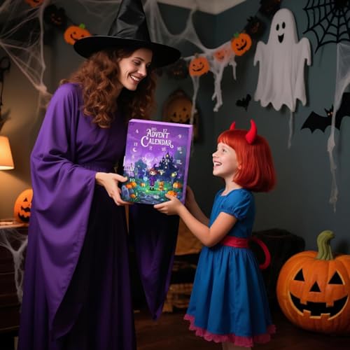 Halloween Treasure Charm Bracelet, 2025 DIY Adjustable Cute Halloween Charm Bracelet Advent, Nightmare Before Christmas Charm Bracelets Blind Box for Women Decorations Gift2