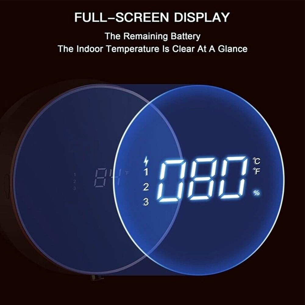 Dispensador de jabón, dispensador automático de jabón montado en la pared, dispensador de jabón sin contacto de 300 ml, sensor de pantalla LED de carga USB, para baño, cocina (gel negro)