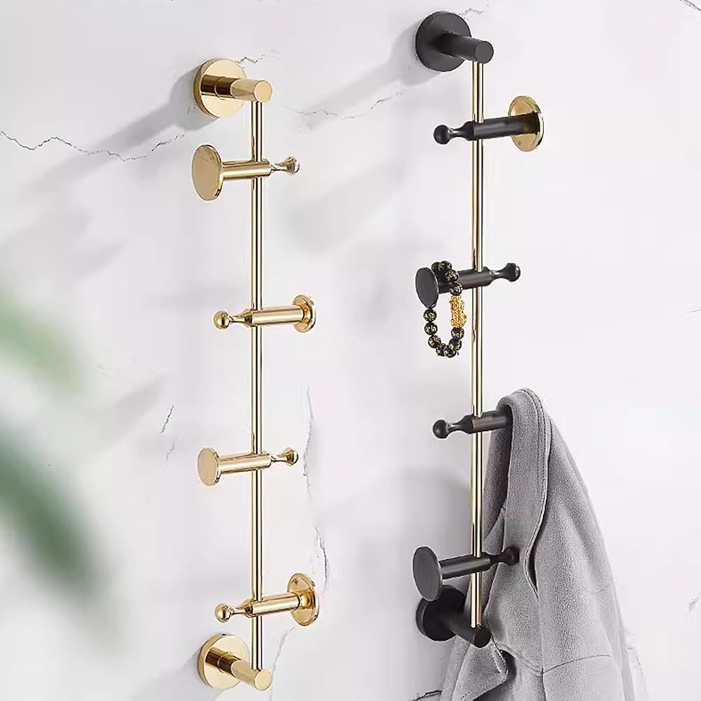 Ganchos ajustables para colgar en la pared, estante giratorio de latón para ramas de árbol de entrada para abrigos, bufandas y bolsos