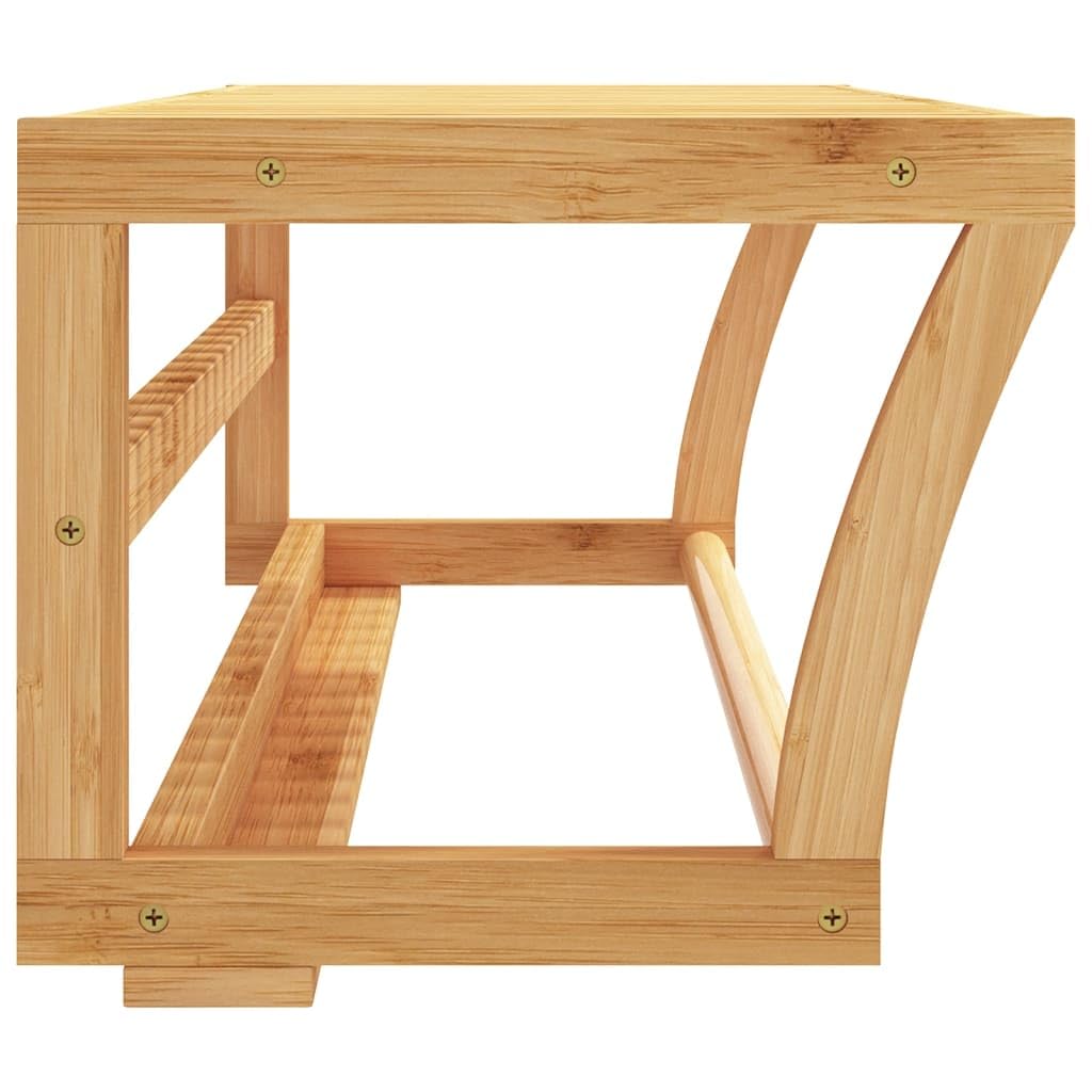 vidaXL Handtuchregal Wandmontage 60x25x20 cm Bambus