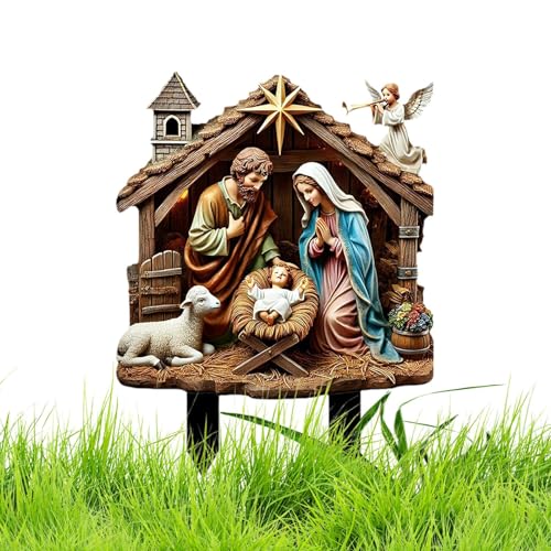 Generisch Außen Weihnachts Gartenstecker - Weihnachtskrippe...