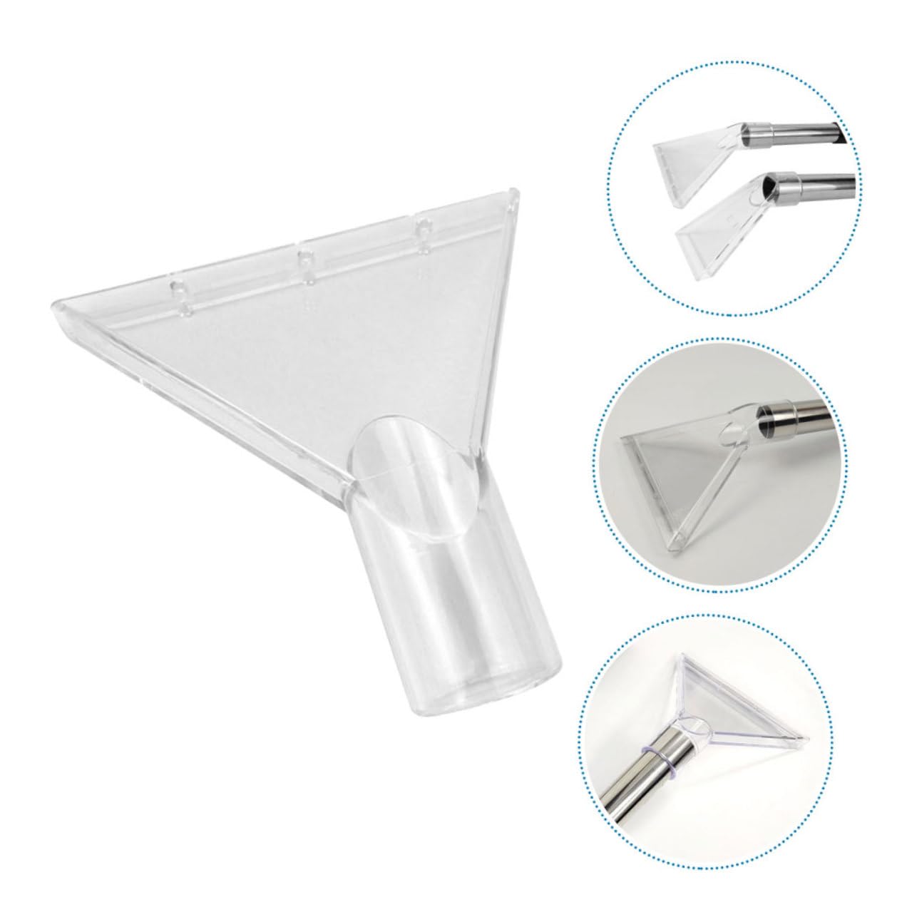 Cabilock 2 Piezas Extractor Transparente para Aspiradora de Alfombras Accesorio Reemplazable para Limpieza Eficaz de Tapicería y Superficies