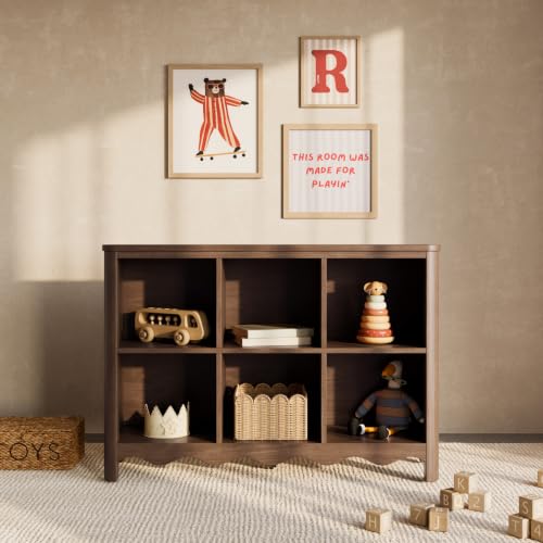 Image of Storkcraft Casablanca 6 Cube Organizer Bookcase, Hazelnut