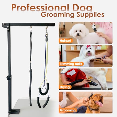 Professional Dog Grooming Arm Kit with Adjustable Hammock & No-Sit Haunch Restraints – All-in-One Solution for Small/Medium Pets - Image 5