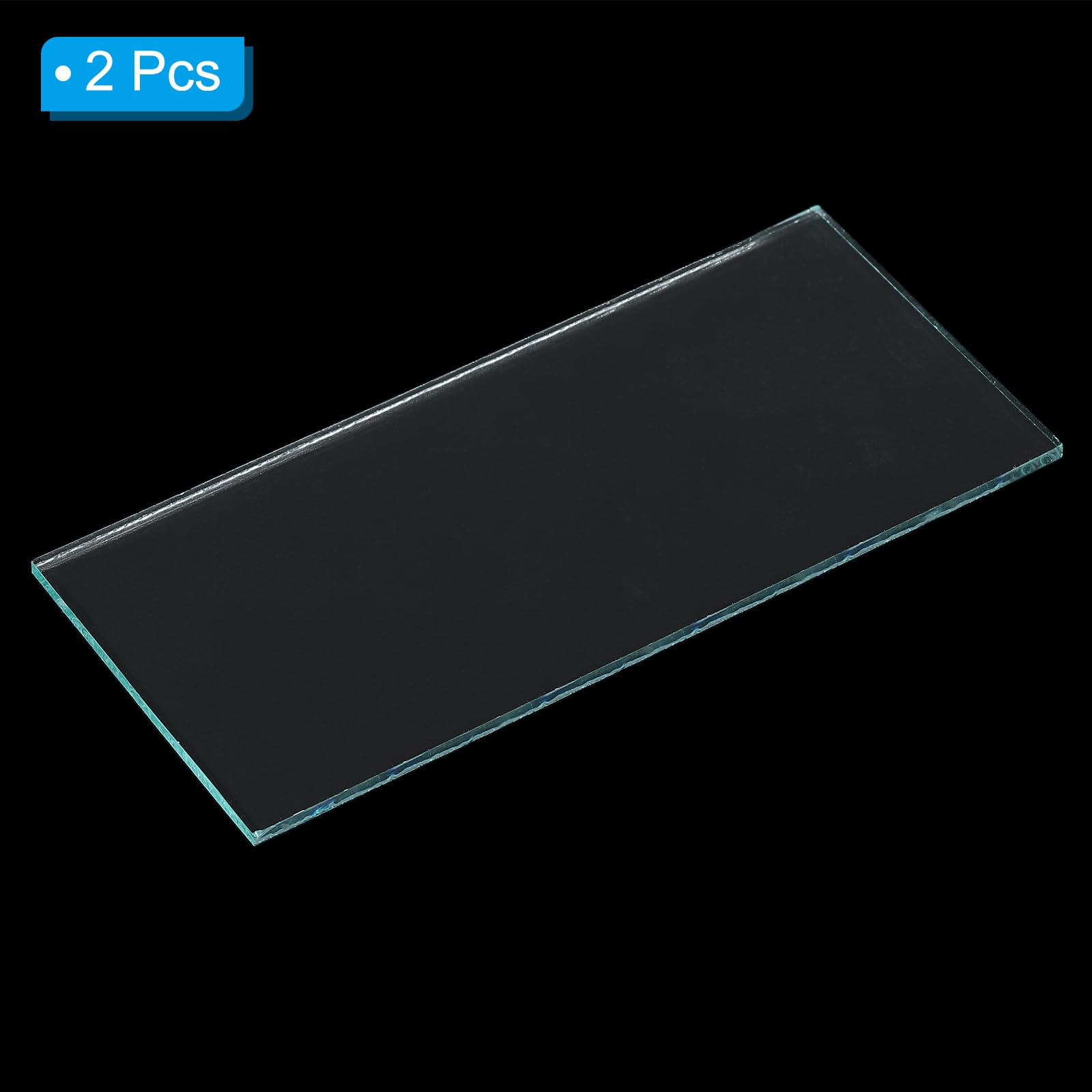 Gold Coated Green Welding Lens - Shade 11 German Glass Filter 2x4.25 Inches