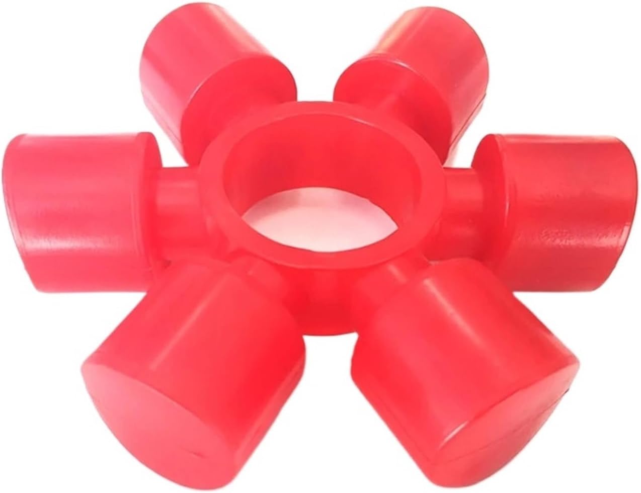 Coupling Nylon Sleeve Rubber Buffers D039 6 Petals Polyurethane Plum Blossom Elastic Cushion Original(70mm -10 Pieces)