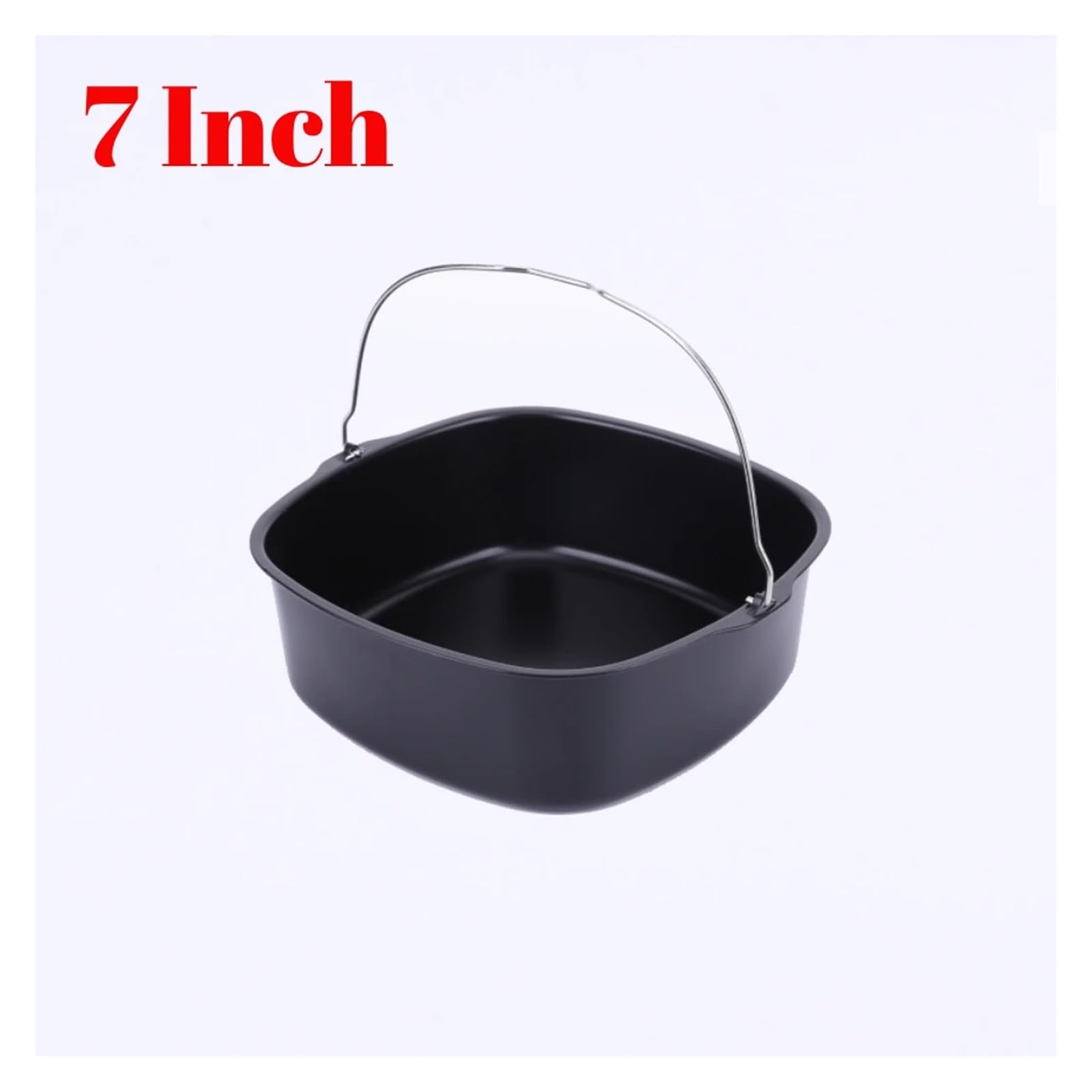7/8 pollici antiaderente, compatibile con friggitrice ad aria for teglia for torte, da forno, cestello, accessorio for cottura in, piatto for pizza, pentola(7 inch)