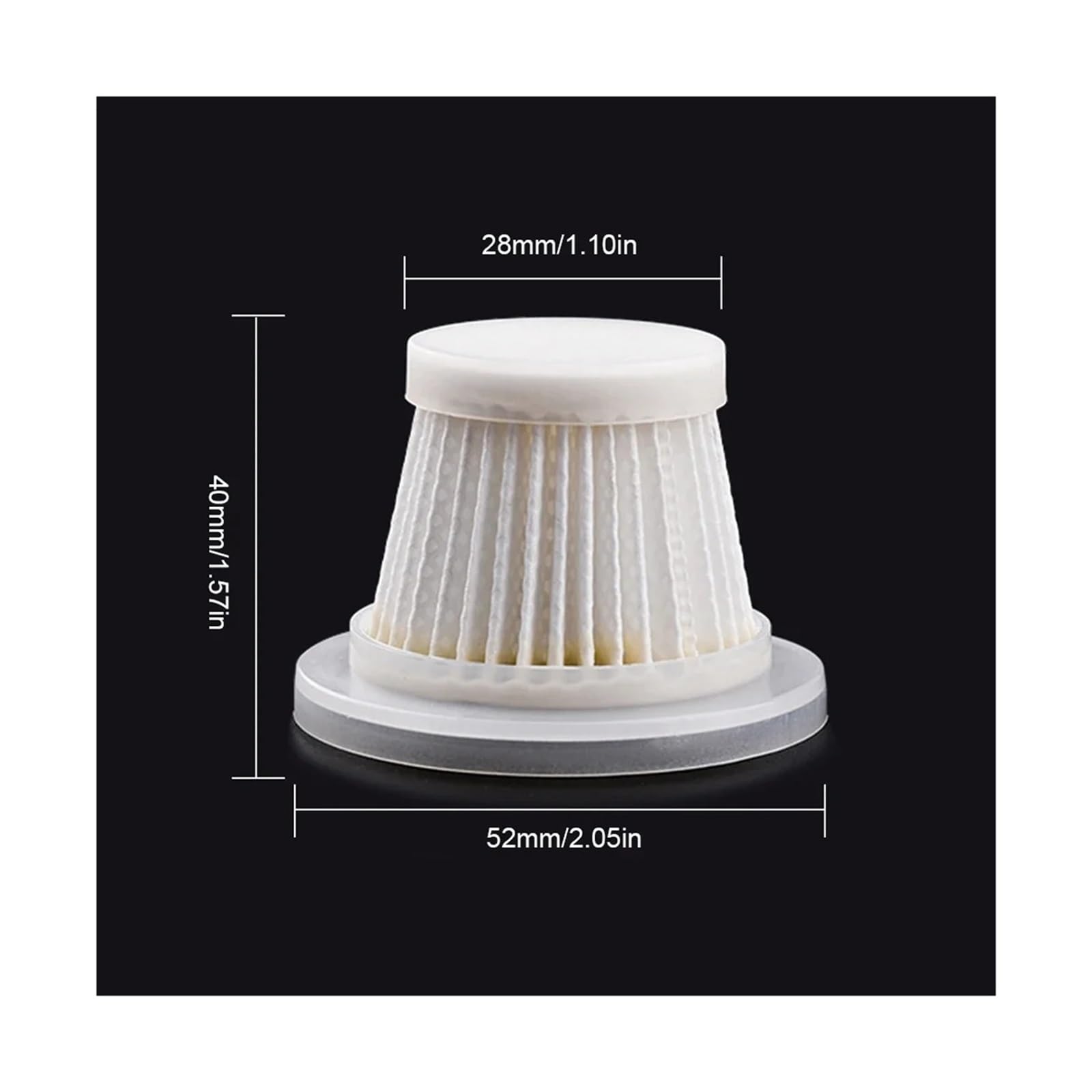 Piezas De Filtro Hepa De 5/10 Uds., Elemento De Coche Doméstico, Filtro De Repuesto Inalámbrico For Aspiradora De Mano(10pcs)
