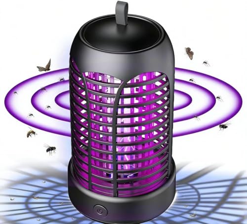 Lampe Anti Moustique,Anti Moustique Interieur Exterieur,Professionnel Anti Moustique,Lampe Mouche Eléctrique,Piège à Insectes Volants,Efficace Portée pour...