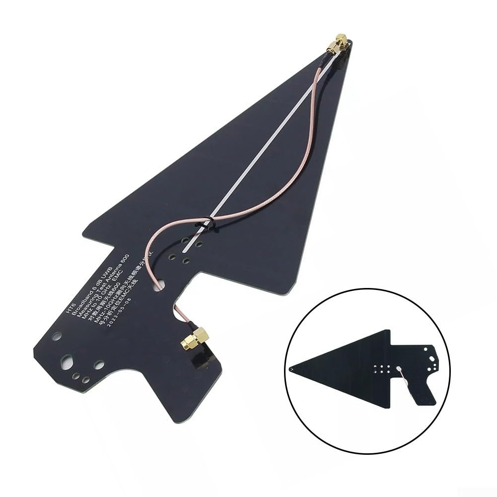 Oniissy HT6 0.6-10GHz LPDA Registro Periódico Antena Analizador de Espectro Antena EMC, Para Mediciones de RF, Frecuencia de Funcionamiento De 600MHz A 10GHz