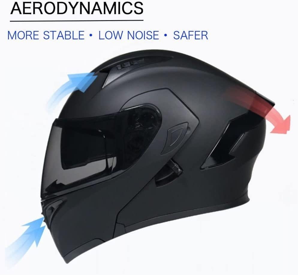 Casque de moto bluetooth confortable double visière XXL