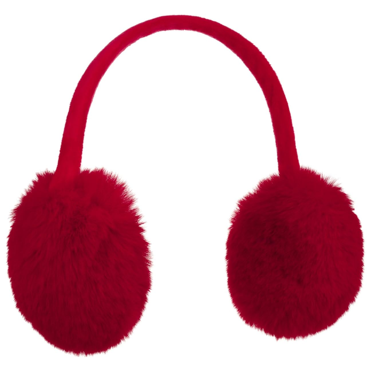 McBURN One Colour Imitatiebont Oorwarmers Dames - oor bescherming voor Herfst/Winter - One Size crèmewit