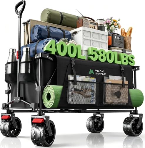 Collapsible-Heavy-Duty-Beach-Wagons-carts-Foldable-with-Big-Wheels-400L Collapsible Heavy Duty Beach Wagons carts Foldable with Big Wheels, 400L - Image 1