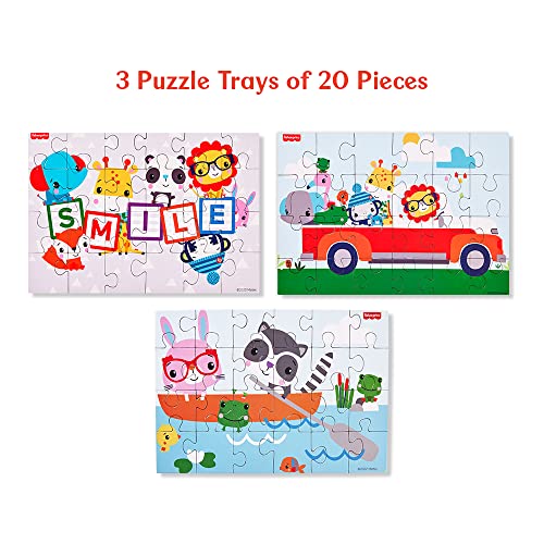 Image of Fisher Price Fun with Numbers Puzzle - 50 Pieces Numbers Matching Puzzle for Kids Age 3 Years & Above - Learning and Development Puzzles - Fun & Learn with Colorful Puzzles