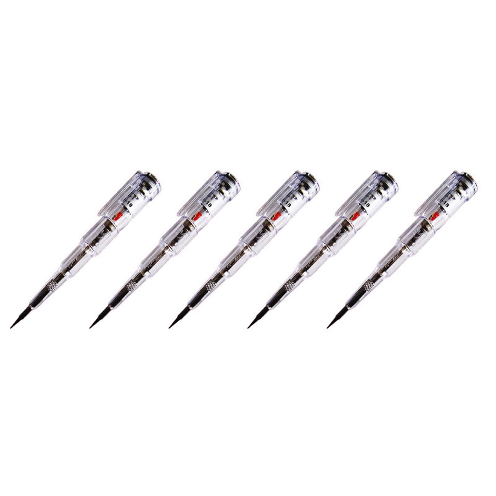 Jnchdghwa 5X Waterproof Induced Electric Tester Pen Screwdriver Probe Light Voltage Tester Detector 70-250V
