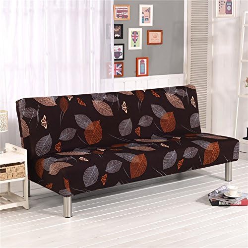 Cornasee Stretch Sofa Bed Cover Futon Slipcover,Full Folding Armless Sofa Covers Furniture Protector,Easily Removable and Machine Washable (F)