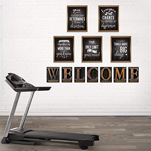 Duaiai 13 Pieces Industrial Chic Bulletin Board Posters, Inspirational Quote Positive Affirmation Motivational Posters With Welcome Sign For School Decor Classroom Decorations #TOP7