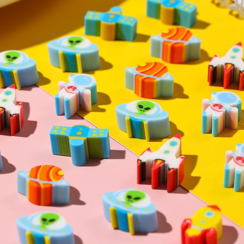 Miniatura 2 de Kaemi 300 mini mascotas de escritorio para niños en el aula, bonitos borradores de espacio pequeño, pequeñas mascotas de borrador para recuerdos de