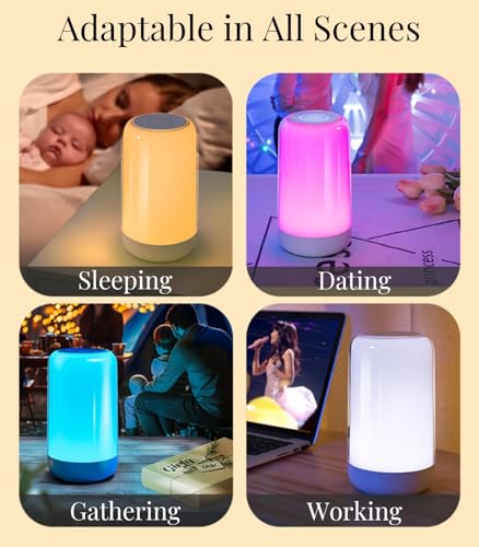 Lámpara de noche recargable portátil con luz LED RGB miniatura 3