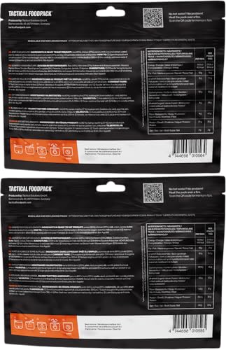 Tactical Fooodpack - Tracker | 6 x gefriergetrocknete Premium Mahlzeiten - Instant Outdoor Nahrung für Camping, Trekking und Büro | Natürliche Zutaten, Lange Haltbarkeit. NEUE REZEPTUR – Bild 4