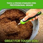 Garden GURU Super Strong Garden Trowel Hand Shovel - Stainless Steel - Rust Resistant - Ergonomic Grip - Perfect Tool for Gardening, Weeding, Transplanting and Digging in Garden Beds