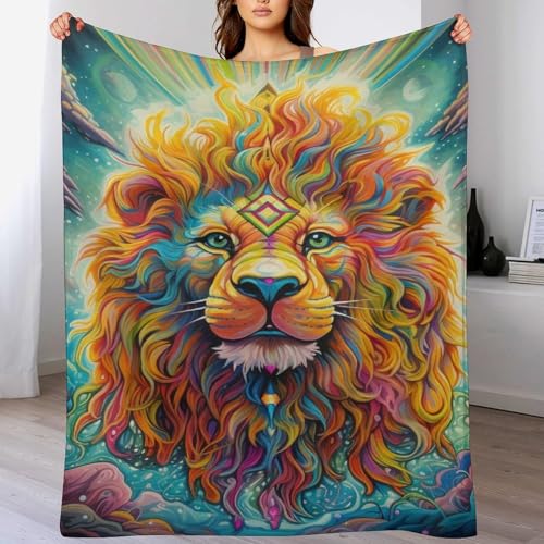 Manta de león para sofá ideal para noches frías de invierno en casa 2