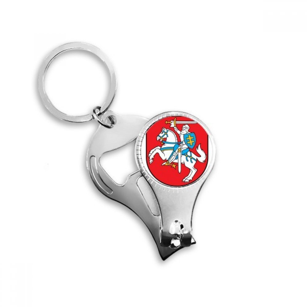 Porte-clés multifonction avec décapsuleur et pince à ongles emblème Europe