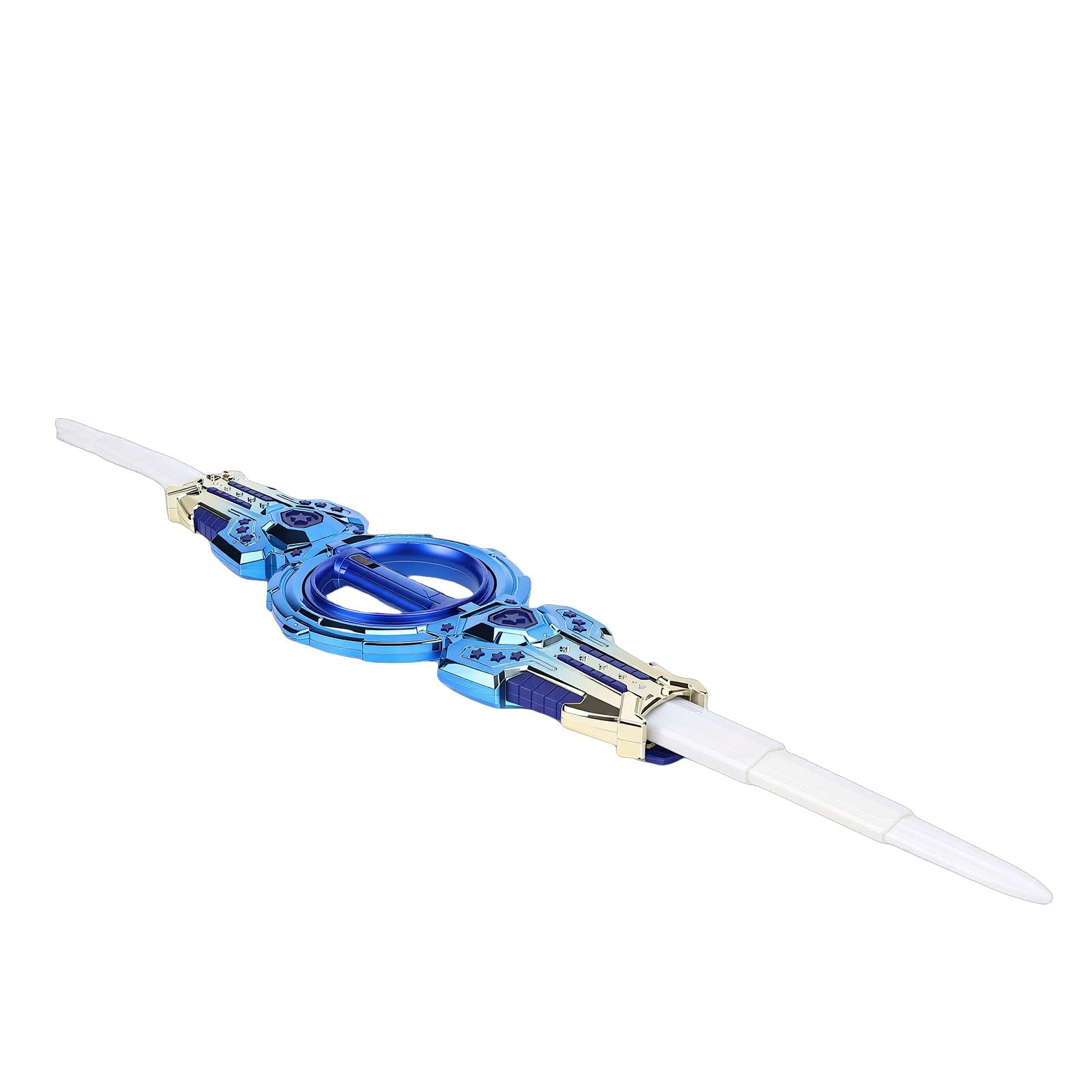 Naroote Giocattolo con Spada Rotante Estensibile, Spada Illuminata Retrattile con Luci LED Colorate, per Giochi All'aperto per Bambini e attività Genitore-Figlio (Blue)