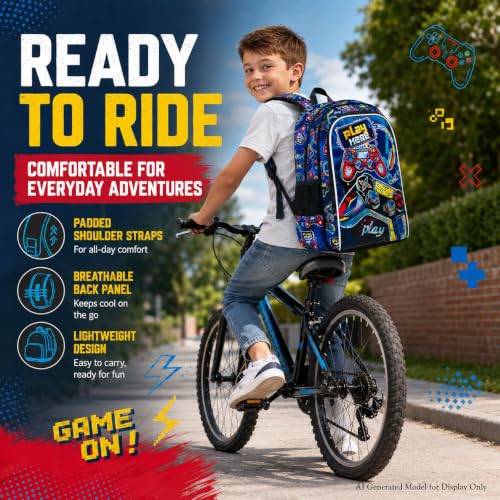 Image of 3PCS Dinosaur Backpack for Boys, 16 Inch Kids Water Resistant Preschool Elementary Kindergarten Bookbags and Lunch Box | Kids