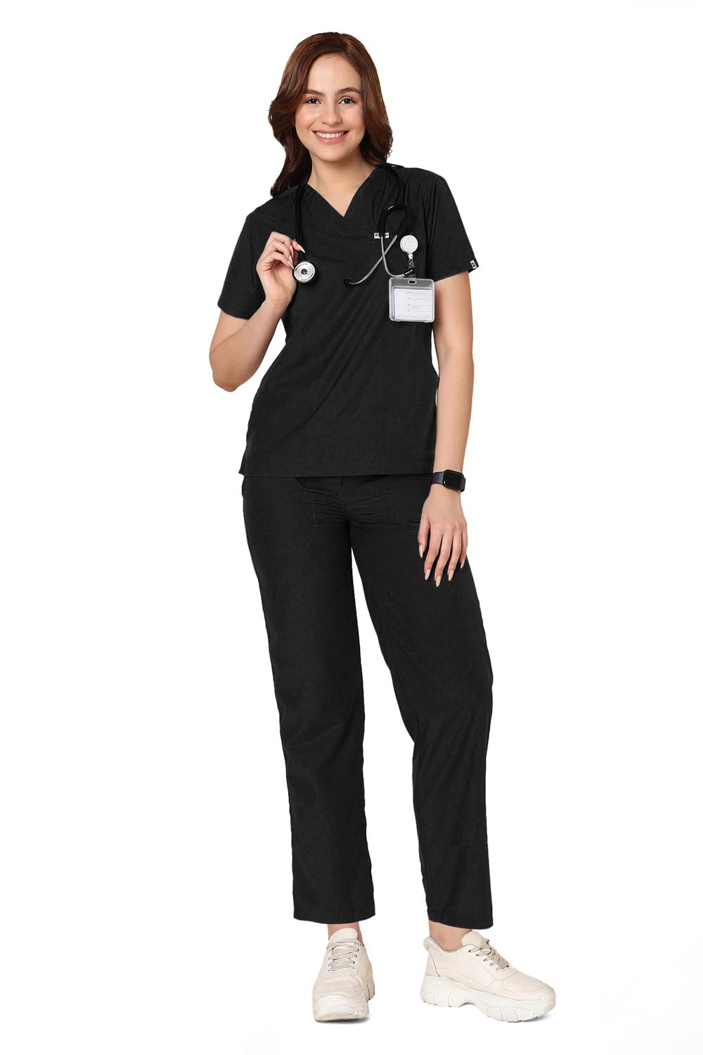 knya Ecoflex Lite Women's Scrub Suit, 5 Pocket, 2-way Stretch-picture-0