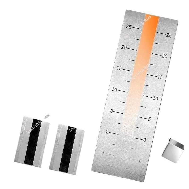 0-25um, 0-50um, 0-100um, 0-150um Stainless Steel Single Groove Fineness Gauge Grindometer(0-50um)
