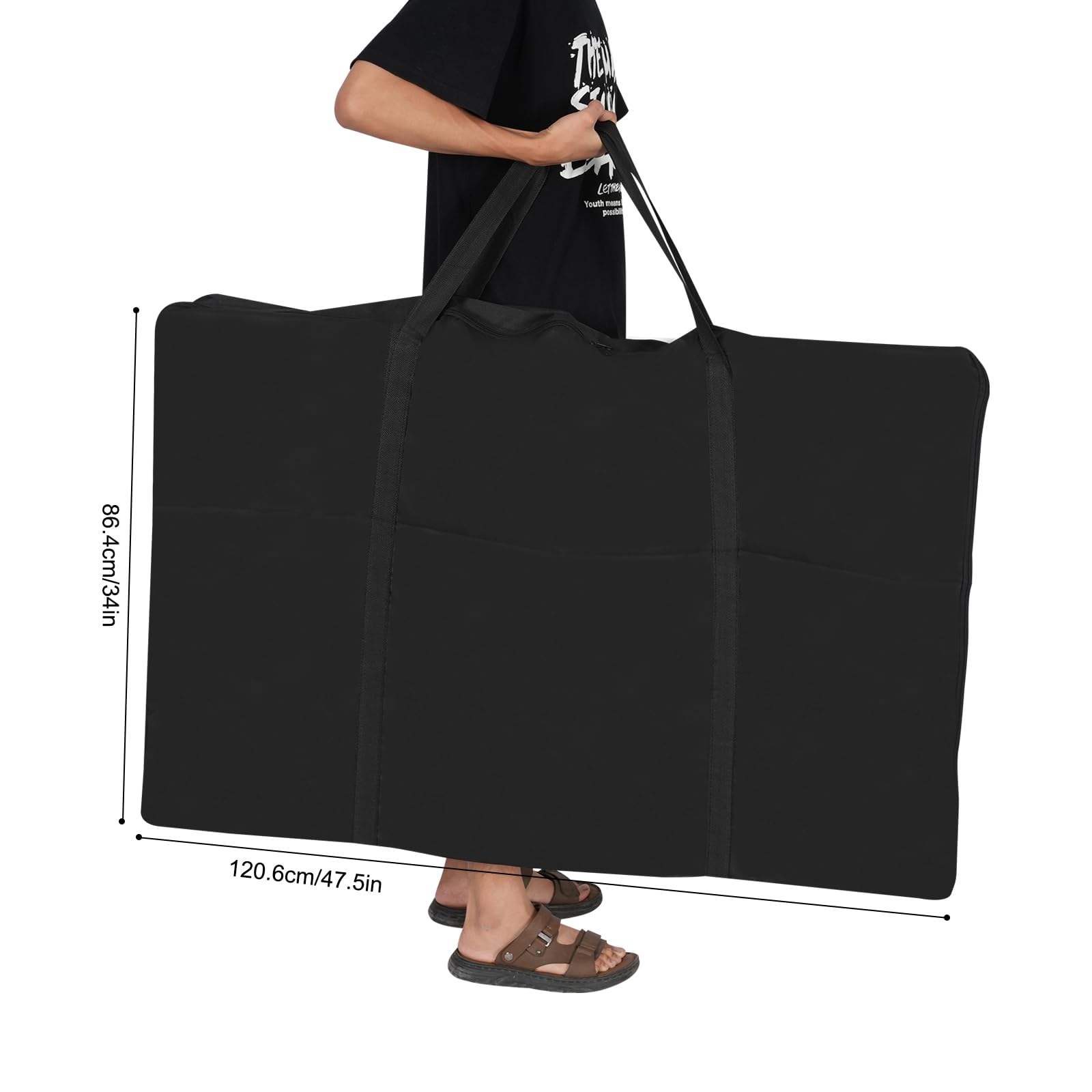Écran de DJ 4 segments - Panneaux pliables - Pour pupitre de DJ - Support de DJ pliable et mobile - Noir