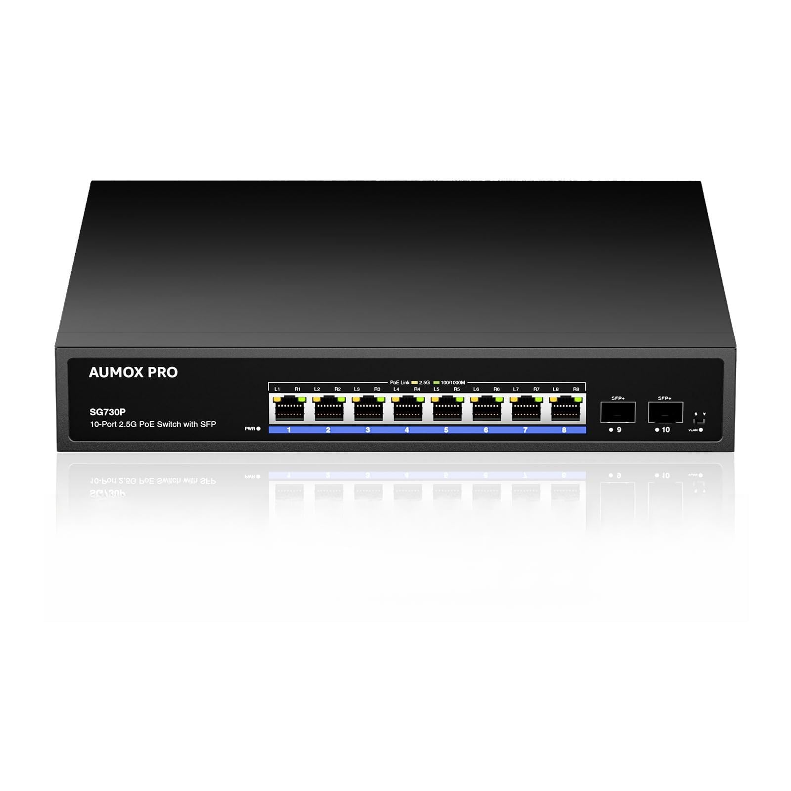 Photo 1 of AUMOX PRO 10-Port 2.5G PoE Network Switch
