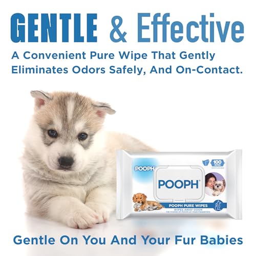 POOPH-Pure-Wipes–Odor-Elimination-Dog-Paw-Cleaner-Butt-Face-Ear-Fur-No-Fragrance-No-Harsh-Chemicals-Gentle-Effective-On-The-Go-Clean-for-Pets-Cars-Puppy-Essentials-100-Count-Pack POOPH Pure Wipes–Odor Elimination Dog Paw Cleaner Butt Face Ear Fur No Fragrance No Harsh Chemicals Gentle Effective On The Go Clean for Pets Cars Puppy Essentials 100 Count Pack
