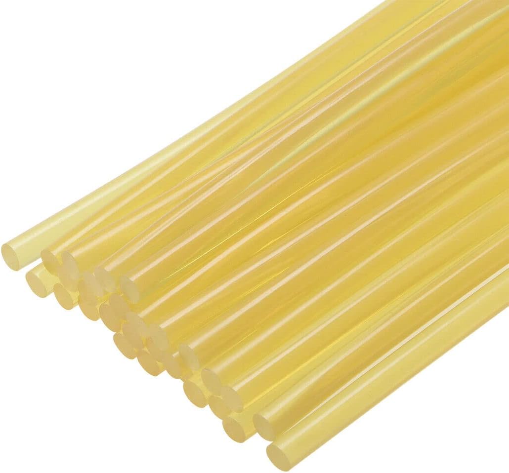 Xuanthang Tool Part For Mini Hot Glue Gun Sticks 8-inch X 0.27-inch For Glue Guns, Yellow Clear 30pcs