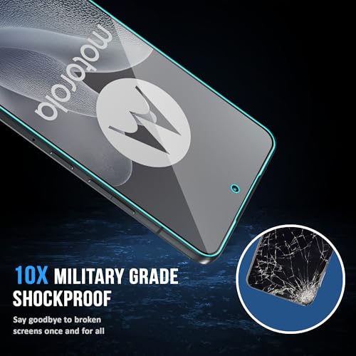 Image of FIRST MART Military-Grade Matte Tempered Glass for Motorola Edge 70-9H Screen Protector, Anti-Glare Protection, Scratch-Resistant, Bubble-Free (1 Pack)