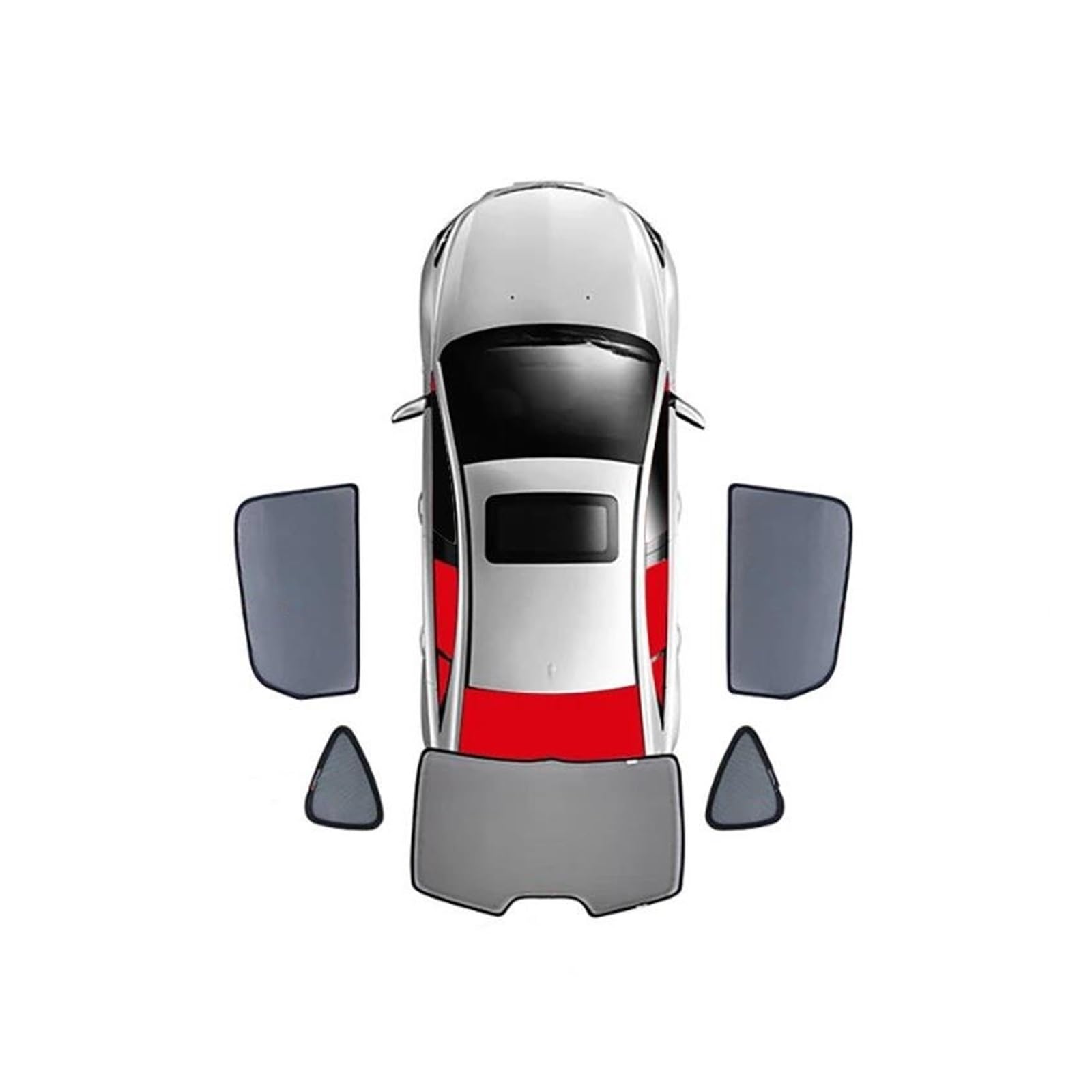 Parasoles Parasol para Parabrisas Delantero Coche, Cortina Opaca para Mercedes para Benz Clase B W247 2019-2023 Parasol Trasero(Rear 5pcs)