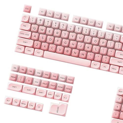 Teclas translúcidas PBT de perfil Jelly HOA para renovar tu teclado mecánico de 132 teclas