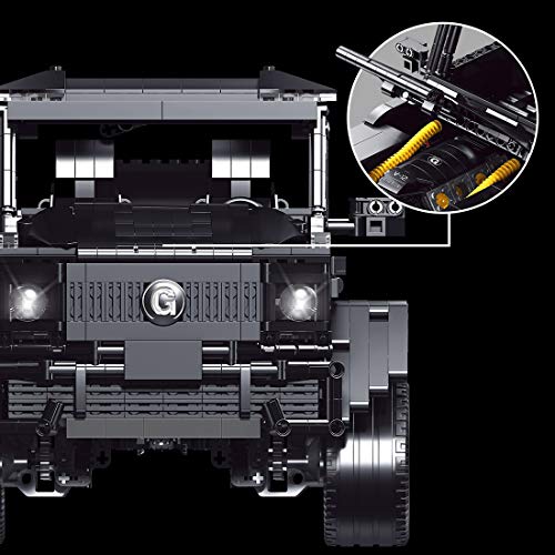 YaYashow Technik Bausteine Offroader, Geländewagen Jeep Modell, 2687 Pcs Klemmbausteine Bausatz Kompatibel mit Lego… – Bild 4