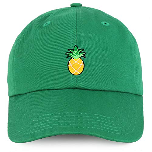 Trendy Apparel Shop Pineapple Patch Youth Small Fit Unstructured Cotton Baseball Cap