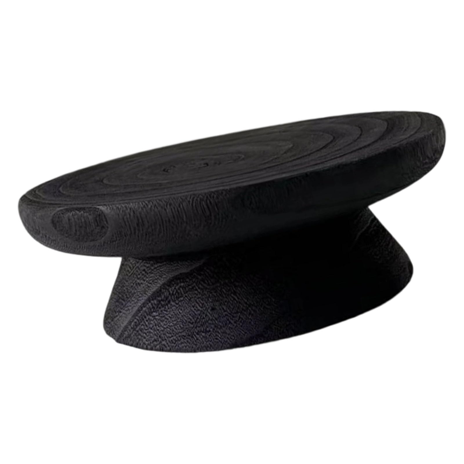 Soporte para cupcakes de madera para cumpleaños, bodas, decoraciones de vacaciones, plato de pastel con superficie texturizada natural, bandeja moderna para servir