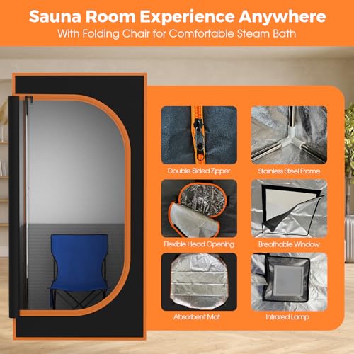 Winking 1041900002 Portable Infrared Sauna For Home With Infrared Lamp, Sauna Tent, Foot Heating Pad, Dry Infrared Sauna Box thumb #4