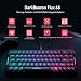 DarkBeacon Flux68 HE Rapid Trigger Gaming Tastatur, KI-Software, Hall Effect Magnetic Switches, Einstellbarer Auslösepunkt 0,01–3,5 mm, 8000 Hz, RGB, Kabelgebundene 65% Tastatur für PC/Mac