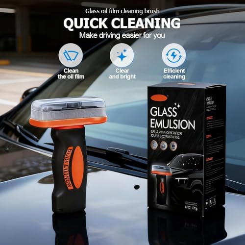 2Stück Qifor Glass Cleaner,Qifor Q4 Glass Guard,Q4 Glasreiniger,2025 Handheld Glassing Oil-Film Remover,Ölfilmentferner für Autowindschutzscheiben,Reinigungsbrett für Autowindschutzscheiben