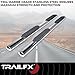 TrailFX Nerf Bar Side Steps Fits Ford F150 Super Cab 1997–2004 Polished Stainless Steel with Step Pads Rocker Panel Mount 4-Inch Oval Straight Set of 2 Running Boards TrailFX A1504S