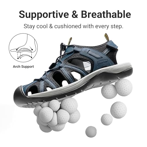 Image of DREAM PAIRS Men's Hiking Sport Water Sandals