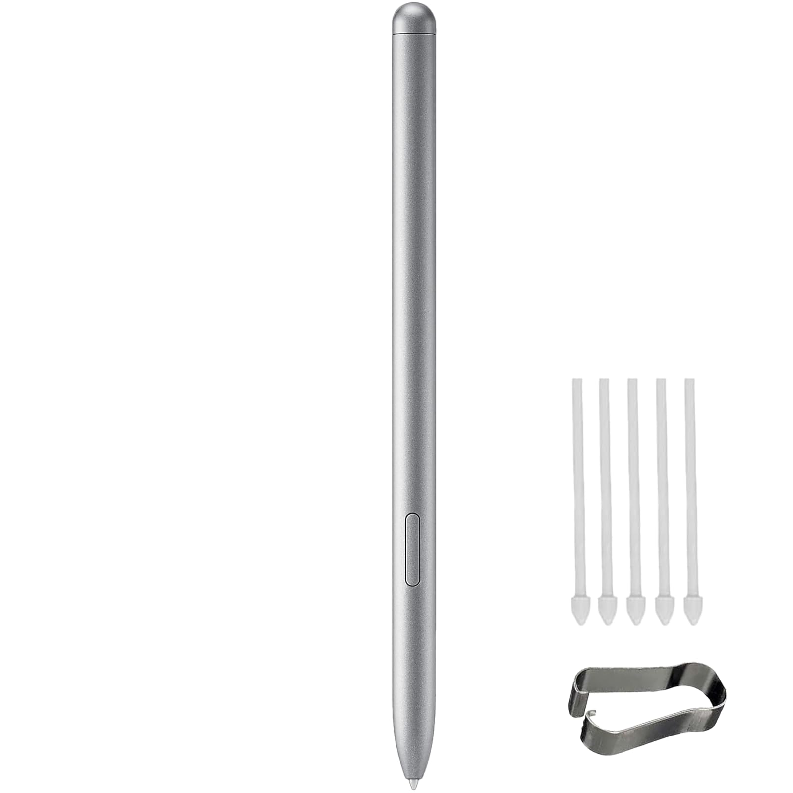Samsung Galaxy Book4 360 S Pen Replacement - Compatible with Galaxy Book4 Pro 360 - 5 Nibs (Silver)