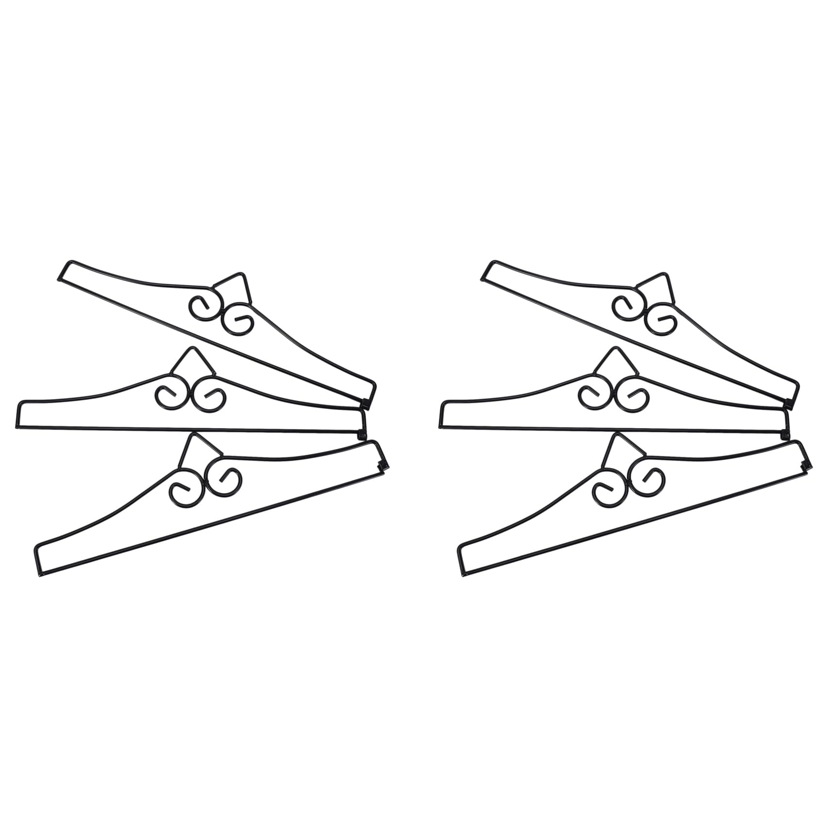 Support pour drapeaux de jardin en fer enduit antirouille x6