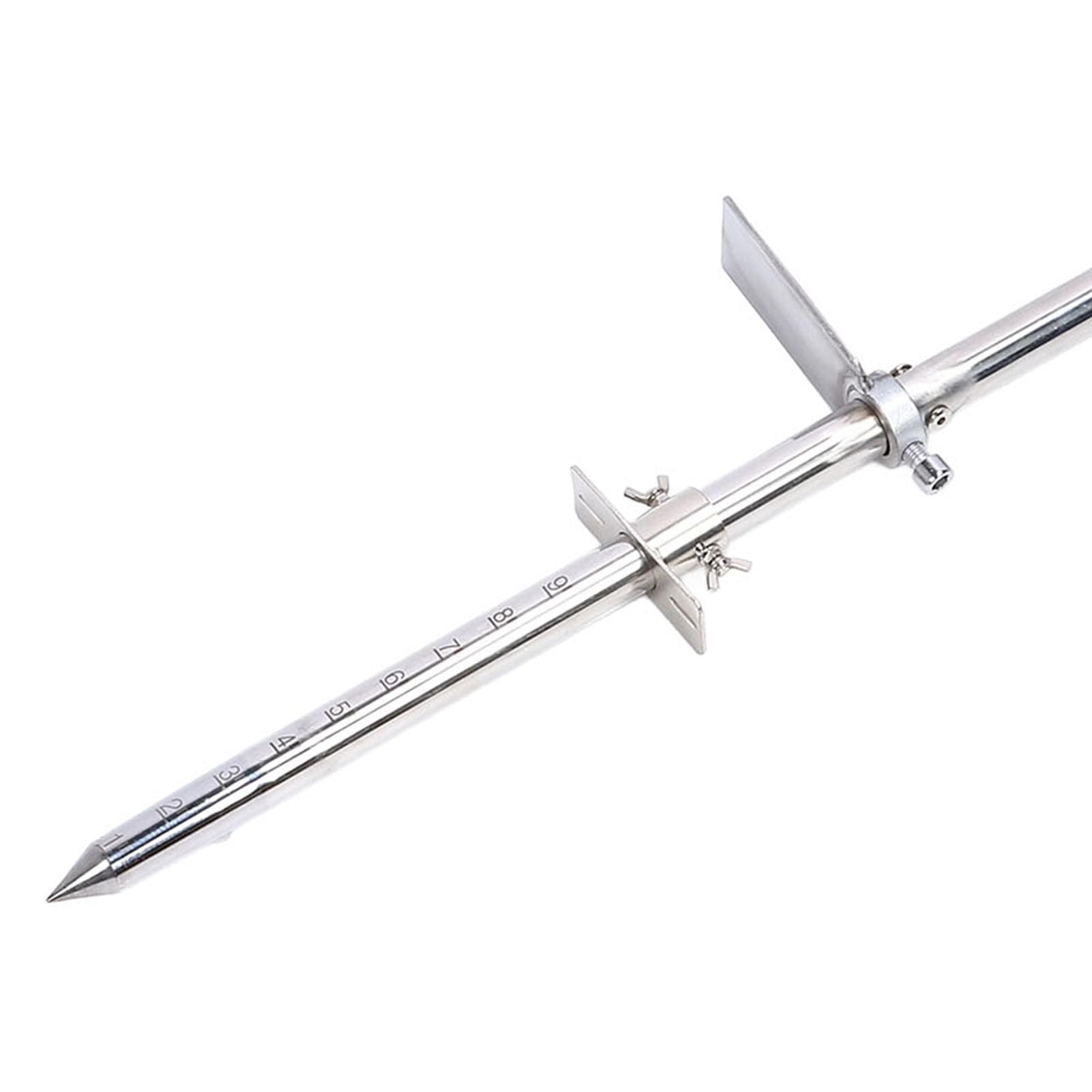 Sonda do pobierania próbek gleby Sonda do gleby ze stali nierdzewnej z pedałem Ergonomiczny uchwyt w kształcie litery T Narzędzie do sadzenia 33,5 cala do pielęgnacji roślin na