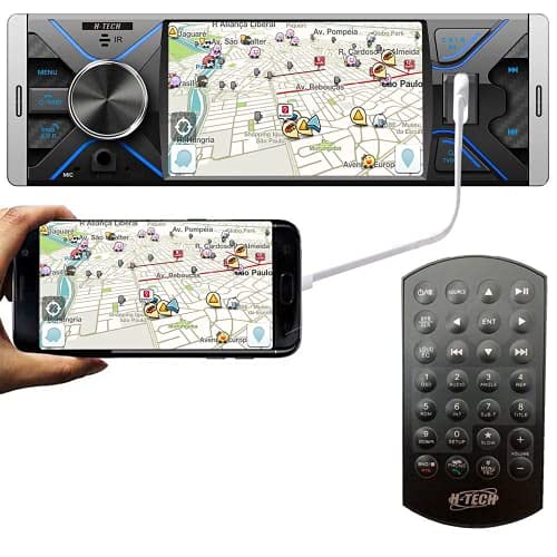 Aparelho de Som Automotivo MP5 Central Multimídia Universal Tela 4.3